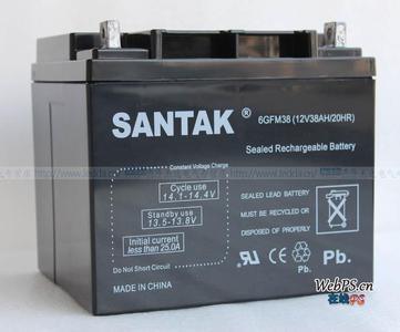 营口山特6GFM38阀控式密封蓄电池(12V38AH）